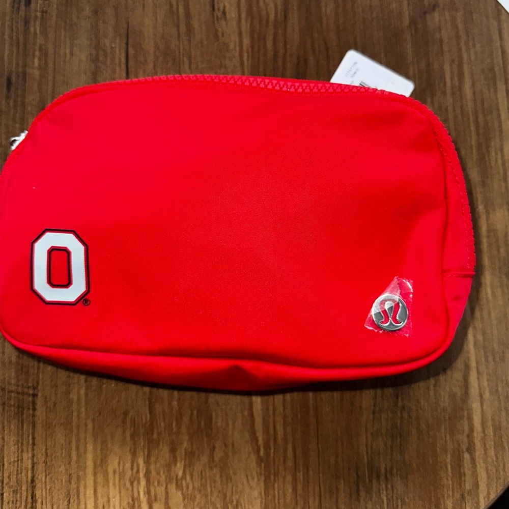Lululemon Red Ohio State Belt Bag Pouch with Logo